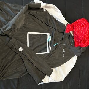 Limited Edition Danny Duncan Black Jacket Windbreaker with Red Lining